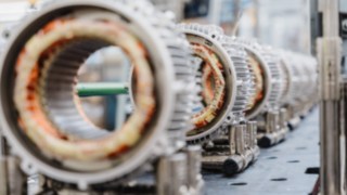 Spule von Siemens für die Fertigung von industriellen Elektromotoren